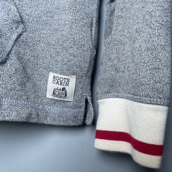 Roots Large Kids Girls 9 10 Yrs Zip Up Sweater Tops Sweatshirt 9 10 Grey Boxy Lg - Picture 4 of 8